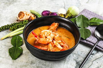 Tom Yum soup with prawn