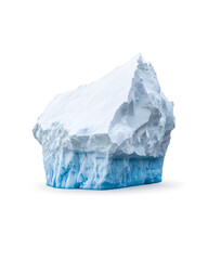 Fototapeta premium Massive isolated iceberg isolated on white background