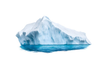 Obraz premium Massive isolated iceberg isolated on white background