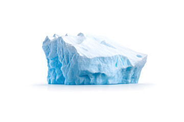 Obraz premium Massive isolated iceberg isolated on white background