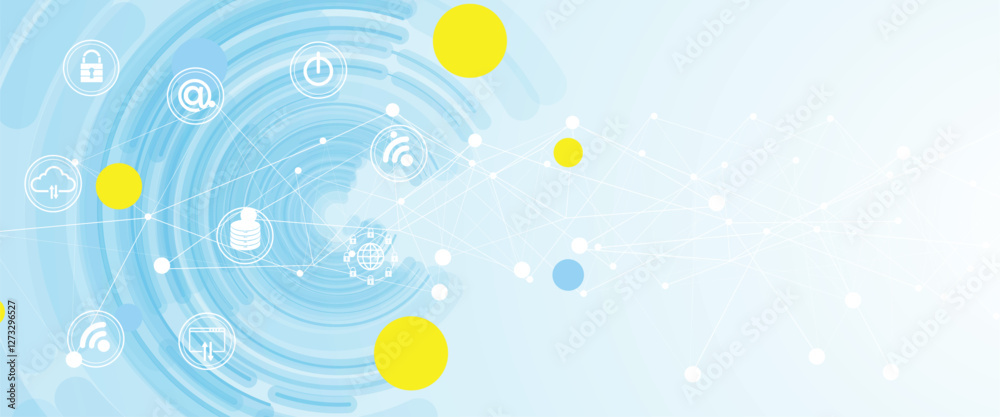 Poster Circuit abstract background for science and business presentation