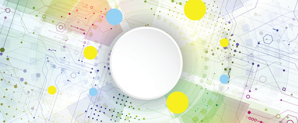 Obraz premium Circuit abstract background for science and business presentation