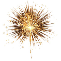Obraz premium Golden Fireworks Explosion Abstract Art Design,