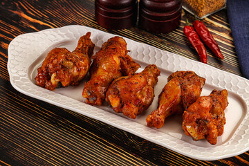 Hot and spicy Buffalo chicken wings