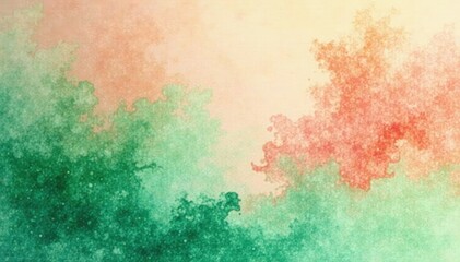 Peachy hues blend with green tones in a marbled background, watercolor, hues, morph