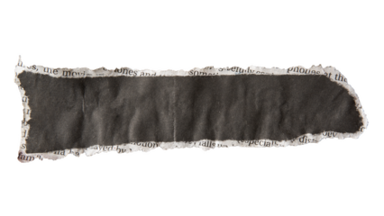 Black newspaper ripped message background