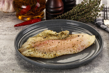 Baked tilapia fish with spices
