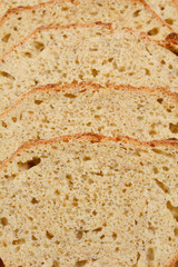 Slices of homemade bread with chia seeds showcasing the texture and healthy ingredients