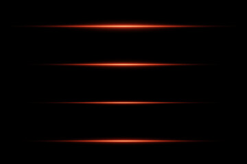 Red horizontal neon highlights. On a black background.