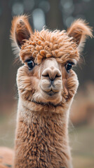 Obraz premium alpaca in the zoo