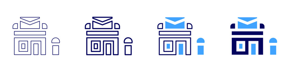 Office partition icon in 4 different styles. Thin Line, Line, Bold Line, Duotone. Duotone style. Editable stroke