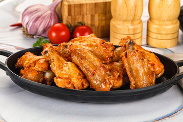 Grilled spicy chili chicken wings