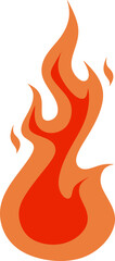 Flat Fire Illustration
