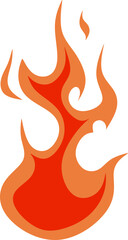 Flat Fire Illustration