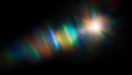 レンズフレア 光 太陽 虹 色彩 輝き 反射 屈折 ぼかし 玉ボケ 滲み 幻想的 抽象的 眩しい 暖かい キラキラ 透過 光芒 陽光