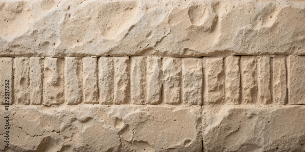Poster textured stone surface. beige tones. ancient grooves. horizontal pattern. rustic stone. natural inde