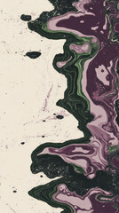 Fototapeta premium Abstract background with chaotic swirls in purple and green