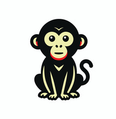 Fototapeta premium A simple Ape vector style with white background