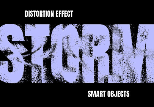 Displaced Distort Effect Mockup