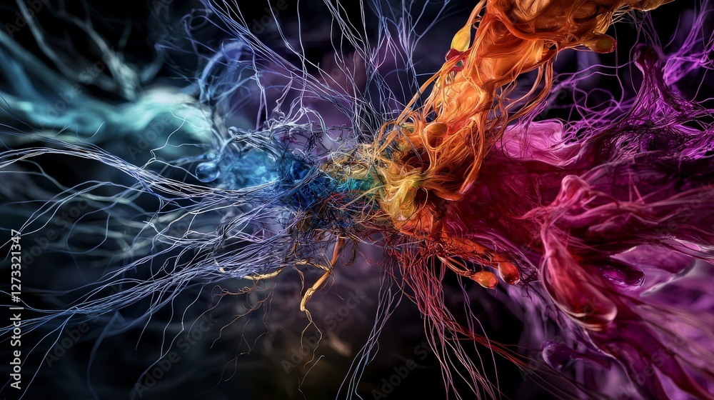 Leinwandbilder exploring emotional intelligence in abstract art colorful dynamics of creative expression