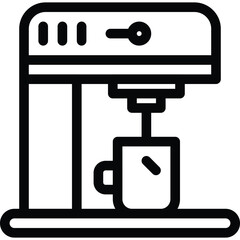 Coffee maker outline icon