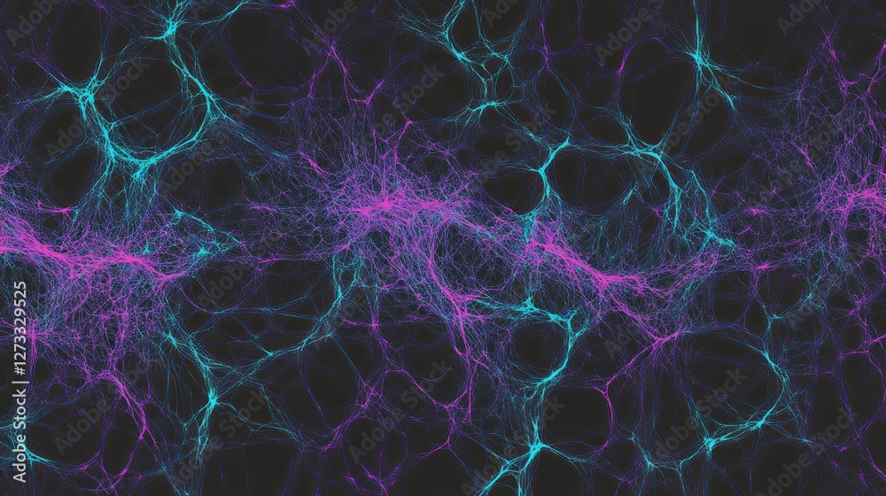 Poster Abstract Neural Network Visualization Showing Interconnected Fibers