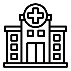 Obraz premium Hospital Icon Element For Design