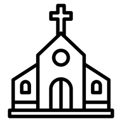 Church  Icon Element For Design