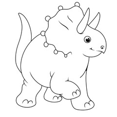 coloring pictures collection of dino cute animals. coloring pages for children that you can print on standard paper	
