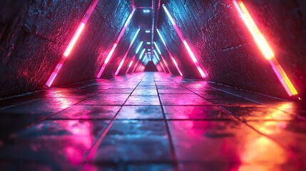 Cyberpunk Neon Grid
