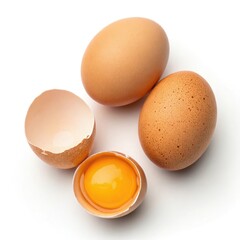 eggs isolated on white background