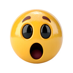 An emoji with wide-open eyes, raised brows, and an agape mouth. It suggests sudden surprise or shock, highlighting an immediate emotional response