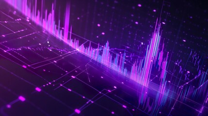 Trading Chart Business Purple
