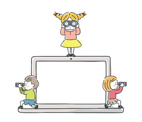 パソコンで検索をするイメージ