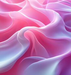 Obraz premium Pink 3D Abstract Background, Generative AI