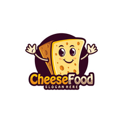 
Character Cheese logo design concept vector. Creative Cheese food Logo Design Template