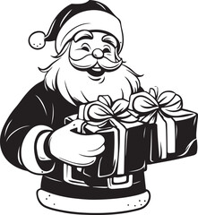 santa claus with gifts