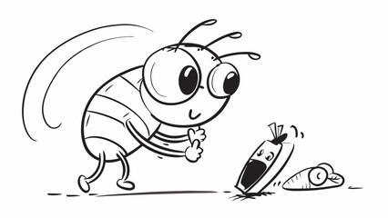 funny cartoon bug