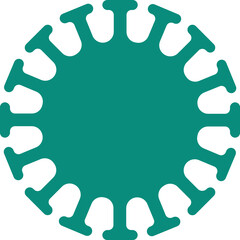 Covid-19 Virus Structure with Spike Protein
