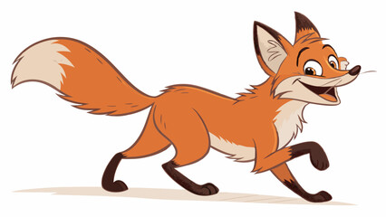 red fox vector illustration