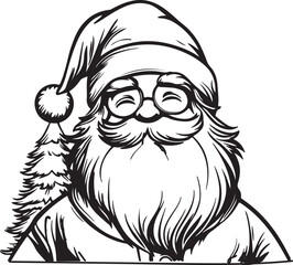 vector illustration of a santa claus