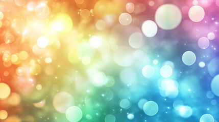 Obraz premium Abstract colorful bokeh background - ai generative