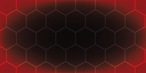 Fototapeta premium Abstract geometric background with hexagons.