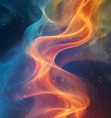 Obraz premium Abstract Flow of Energy Background with a Grainy Texture, Generative AI