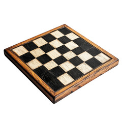 Wooden Chessboard Game Strategy Black White Squares,