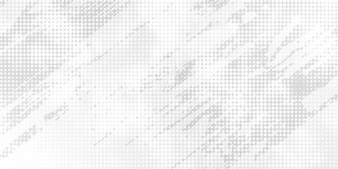 Dot white gray wave light technology texture background. Abstract big data digital concept.