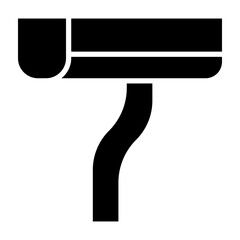 Gutter Cleaning glyph icon