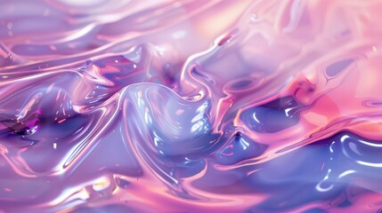 Abstract trendy holographic background. hologram gradient background with metalic waves.