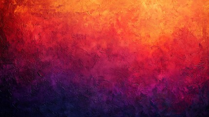 Fototapeta premium A vibrant gradient artwork featuring fiery orange, deep purple, and red hues, creating a striking and dynamic visual impact.