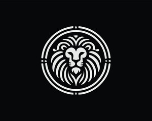 Lion head icon vector. Lion face logo design template. Vector illustration Animal Logotype concept. 